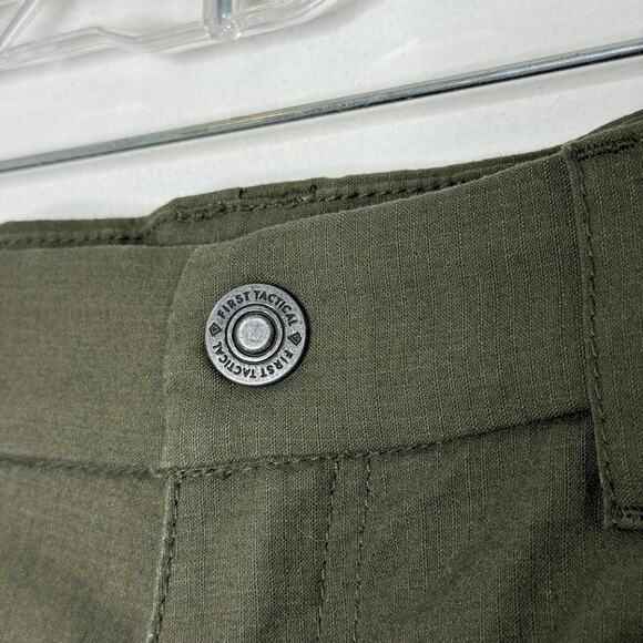 First Tactical Pants Mens 32x36 Green Cargo Ripstop Tactical Work Duty Outdoor - Picture 3 of 7